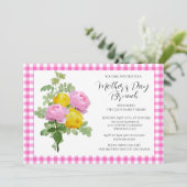 Invitation Brunch Fête des Mères Roses Roses (Debout devant)