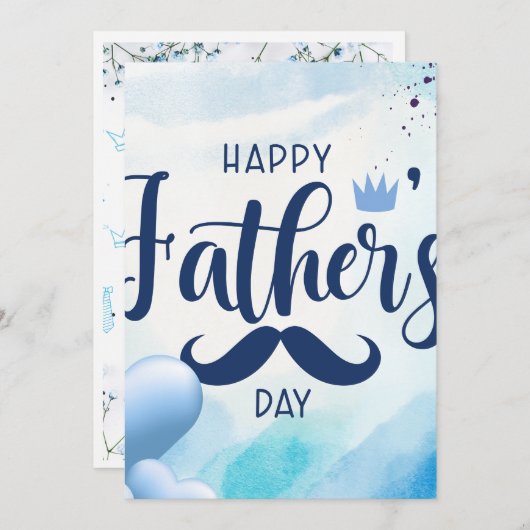 Invitation Brunch fête des pères (Devant / Derrière)