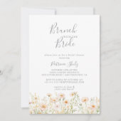 Invitation Brunch Fleur sauvage classique avec douche de mari (Devant)