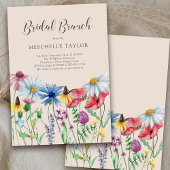 Invitation Brunch fleur sauvage de la nuptiale Rustic Country