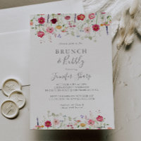 Brunch Fleur sauvage simple et Fête des mariées Bu