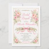 Invitation Brunch Floral de Mariage (Devant)