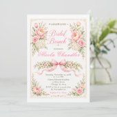 Invitation Brunch Floral de Mariage (Debout devant)