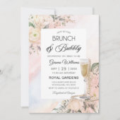 Invitation Brunch Floral Et Fête des mariées Bubbly (Devant)