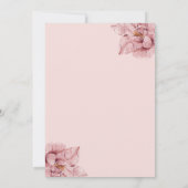 Invitation Brunch Floral et Fête des mariées Bubbly (Dos)