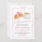 Invitation Brunch French Birthday à Paris (Devant)