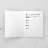 Invitation Brunch, Lavande et dentelle (Intérieur)