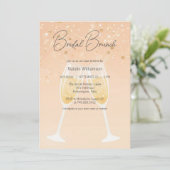 Invitation Brunch Mariage Bulles Moderne (Debout devant)