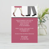 Invitation Brunch Mariage de deux billets (Debout devant)