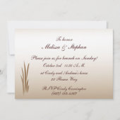 Invitation Brunch Mariage de récolte d'automne (Devant)