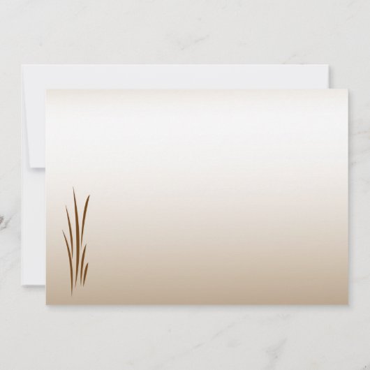 Invitation Brunch Mariage de récolte d'automne (Dos)