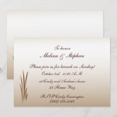 Invitation Brunch Mariage de récolte d'automne (Devant / Derrière)