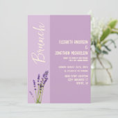 Invitation Brunch Mariage Lavender Love (Debout devant)