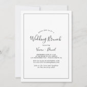 Invitation Brunch Mariage minimaliste (Devant)