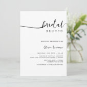 Invitation Brunch Mariage Minimaliste (Debout devant)