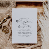 Invitation Brunch Mariage minimaliste simple