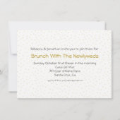 Invitation Brunch marié de mariage de courrier de la photo | (Dos)