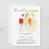 Invitation Brunch & Mimosas Cocktail Fête des mariées (Devant)