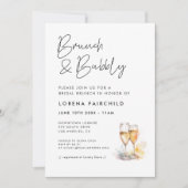 Invitation Brunch minimaliste moderne et mousseux (Devant)