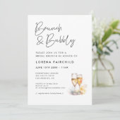 Invitation Brunch minimaliste moderne et mousseux (Debout devant)