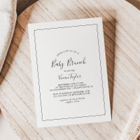 Brunch minimaliste pour bébé