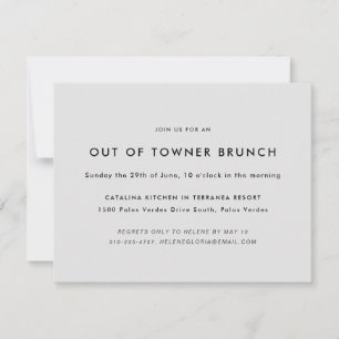 Invitation Brunch minime hors propriétaire