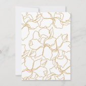 Invitation Brunch moutarde moderne & Fête des mariées mousseu (Dos)