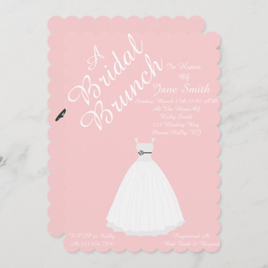 Invitation Brunch nuptial (Devant / Derrière)