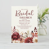 Invitation Brunch nuptial à la crème de Bourgogne (Debout devant)