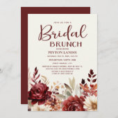 Invitation Brunch nuptial à la crème de Bourgogne (Devant / Derrière)