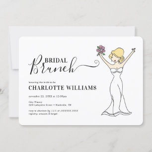 Invitation Brunch nuptial Avatar personnalisable  Cheveux