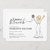 Invitation Brunch nuptial Avatar personnalisable | Cheveux co (Devant / Derrière)