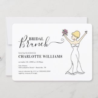 Invitation Brunch nuptial Avatar personnalisable | Cheveux co