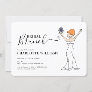 Invitation Brunch nuptial Avatar personnalisable  Cheveux cou