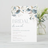 Invitation Brunch nuptial beige beige Dusty (Debout devant)