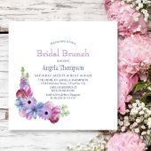 Invitation Brunch nuptial bleu et rose