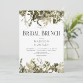 Invitation Brunch nuptial cadre rustique de verdure (Debout devant)