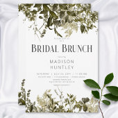 Invitation Brunch nuptial cadre rustique de verdure