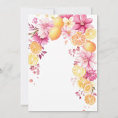 Invitation Brunch nuptial Citrus Floraux brillants Lemons (Dos)