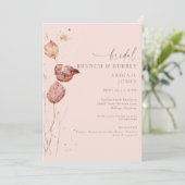 Invitation Brunch nuptial d'automne et bulle (Debout devant)