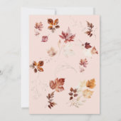 Invitation Brunch nuptial d'automne et bulle (Dos)