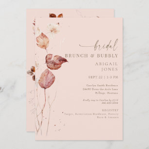 Invitation Brunch nuptial d'automne et bulle
