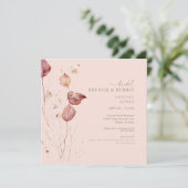 Invitation Brunch nuptial d'automne et douche mousseuse (Debout devant)