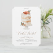 Invitation Brunch nuptial de gâteau de Noël d'hiver (Debout devant)