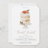 Invitation Brunch nuptial de gâteau de Noël d'hiver (Devant)