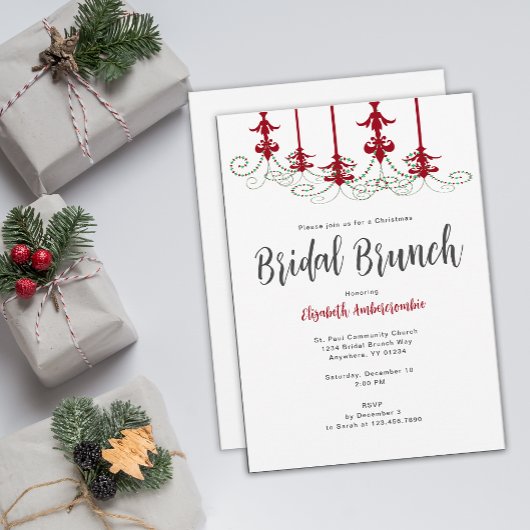 Invitation Brunch nuptial de Noël