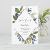 Invitation Brunch nuptial de verdure d'automne (Debout devant)