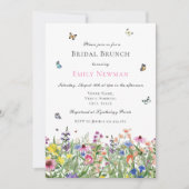 Invitation Brunch nuptial d'été en aquarelle (Devant)