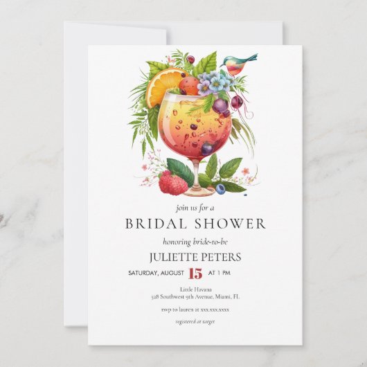 Invitation Brunch nuptial | Douche Couples (Devant)