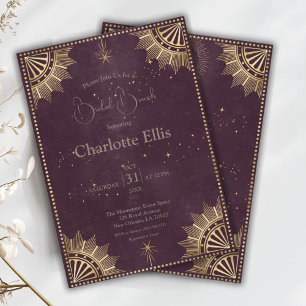 Invitation Brunch nuptial du soleil céleste et de la lune de
